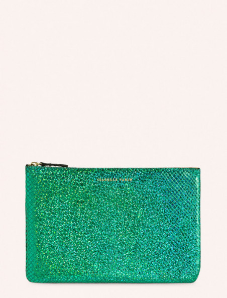 Pochette Love Facette Vert